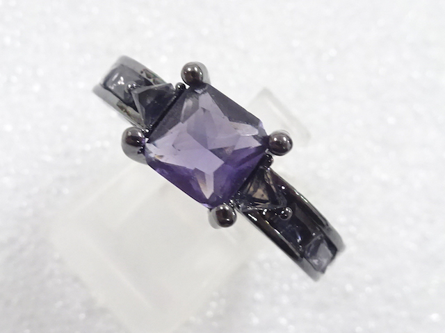 色石　指輪(21.5号)